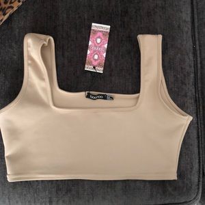 boohoo scuba square neck bralette